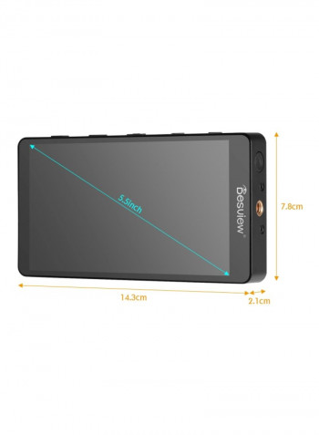 HD Monitor 5.5inch Black