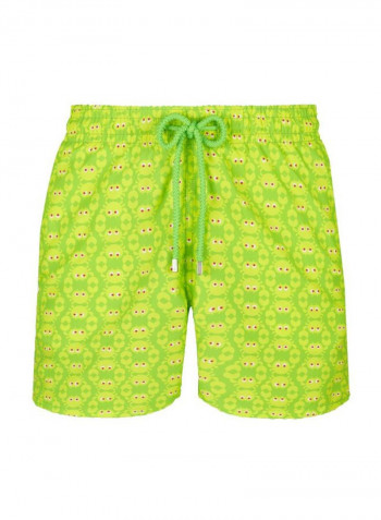 Printed Moorea Swim Shorts Wasabi