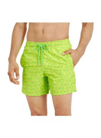 Printed Moorea Swim Shorts Wasabi