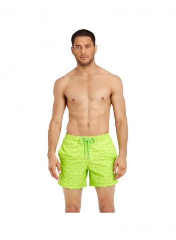 Printed Moorea Swim Shorts Wasabi