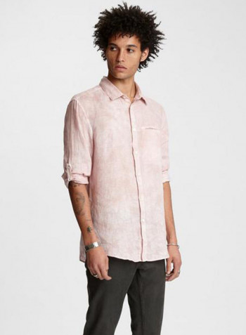 Tye-Dye Print Shirt Misty Rose