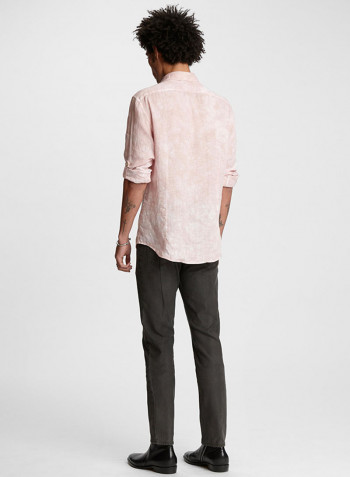 Tye-Dye Print Shirt Misty Rose