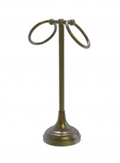 Vanity Top 2 Ring Guest Towel Holder Gold 5x5.5x20inch