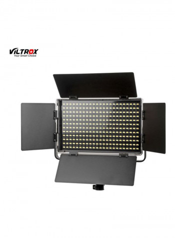 LED Video Panel Light With Remote Control 31.5x24x5.2centimeter Black