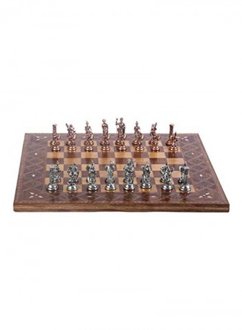 Ancient Rome Wood Metal Chess Set