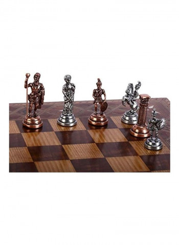 Ancient Rome Wood Metal Chess Set