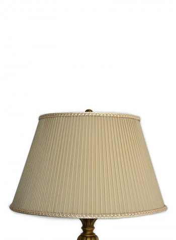 Ceramic Table Lamp Gold/Beige 80 X 44centimeter