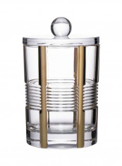 Crystal Gap Box With Holder Transparent/Gold 16centimeter