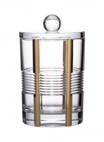 Crystal Gap Box With Holder Transparent/Gold 16centimeter