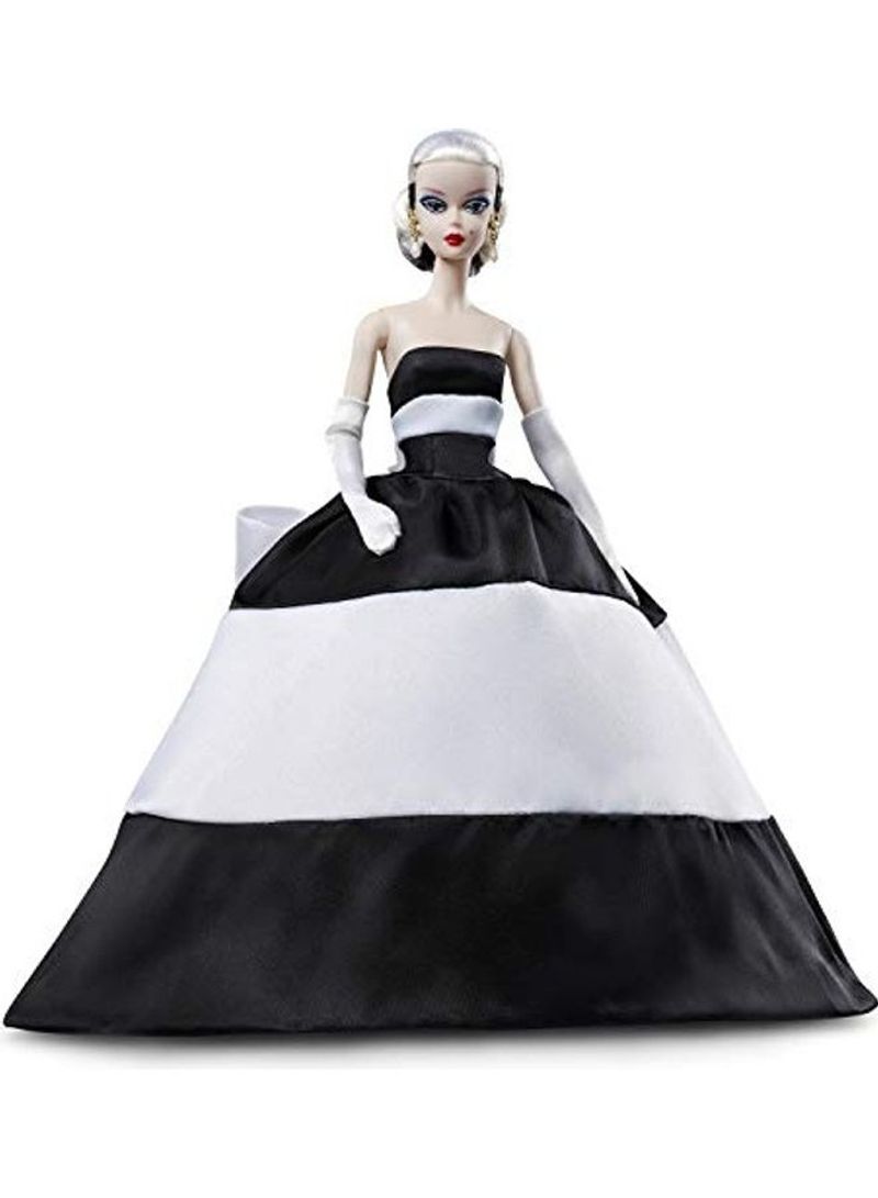 Black and White Forever Doll 3 x 14inch