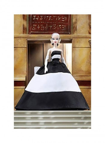 Black and White Forever Doll 3 x 14inch
