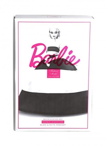 Black and White Forever Doll 3 x 14inch