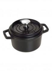 Cast Iron Round Cocotte Matte Black