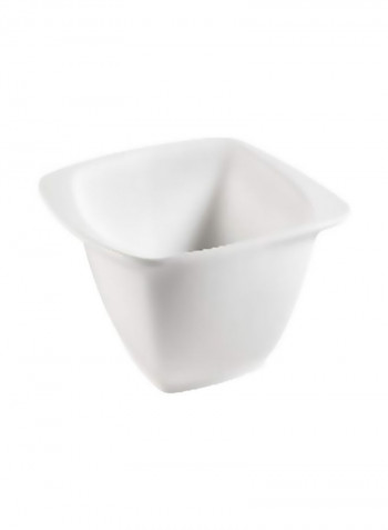 36-Piece Porcelain Square Serving Bowl White 6x5x1.8inch