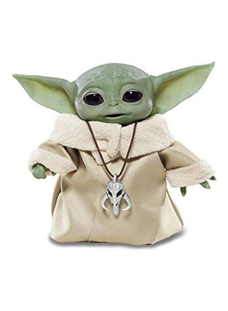 Baby Yoda Figure with Costume and Necklace
