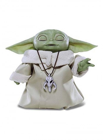 Baby Yoda Figure with Costume and Necklace