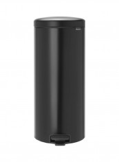 NewIcon Pedal Bin Matt Black 38x67.9x29.3centimeter