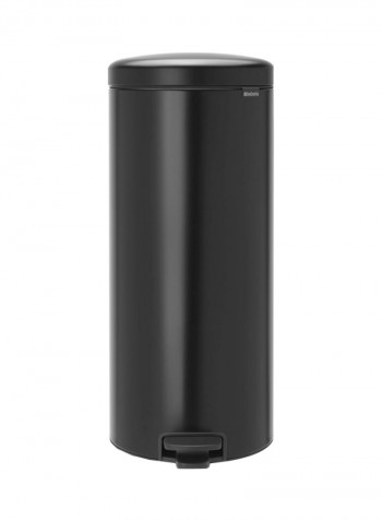 NewIcon Pedal Bin Matt Black 38x67.9x29.3centimeter