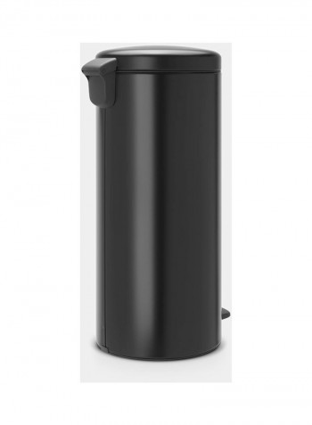 NewIcon Pedal Bin Matt Black 38x67.9x29.3centimeter