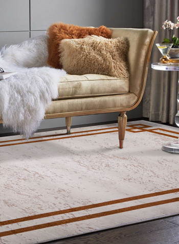Bronze Collection Classic Printed Area Rug Grey/Brown 200 x 290cm