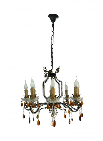 Chandelier Black/Gold/Clear 600X640millimeter