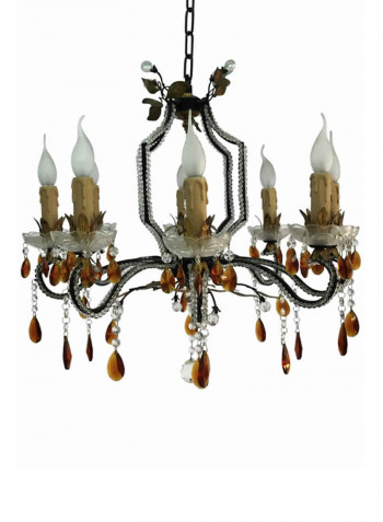 Chandelier Black/Gold/Clear 600X640millimeter
