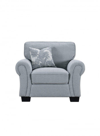 1 Seater Luella Fabric Sofa Grey 107x87x87cm