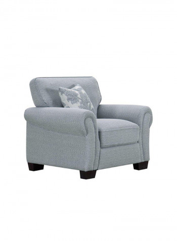 1 Seater Luella Fabric Sofa Grey 107x87x87cm