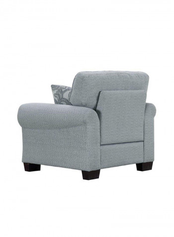 1 Seater Luella Fabric Sofa Grey 107x87x87cm