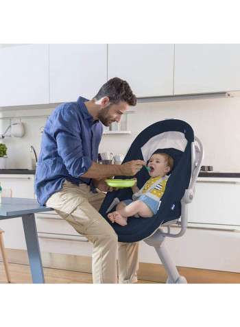 Baby Hug Air 4-In-1 Convertible Baby Cradle 0M-3Y, India Ink