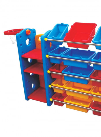 Stationery Organizing Shelf With Container Set 158x40x105centimeter
