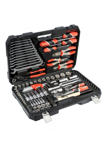 122-Piece Tool Set Black/Red/Silver