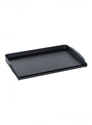 Double Burner Backsplash Griddle Black 10.625inch