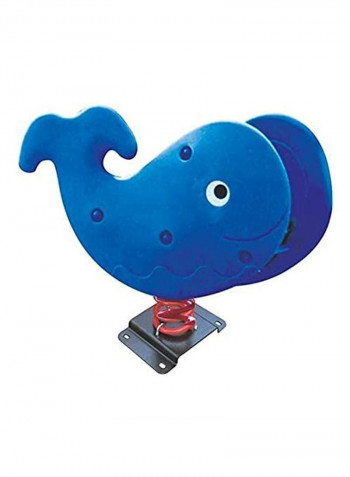 Rocking Seesaw Whale Fish Spring Rider 93X46x82centimeter