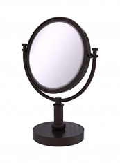 2X Magnification Vanity Top Make-Up Mirror Clear/Black 8inch