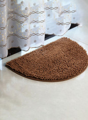Anti-Skid Soft Area Rug Brown 80X160centimeter