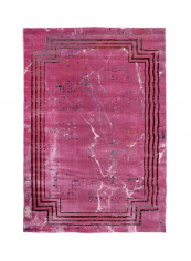 Lifos Collection Modern Contemporary Area Rug Pink/Black 150x230cm