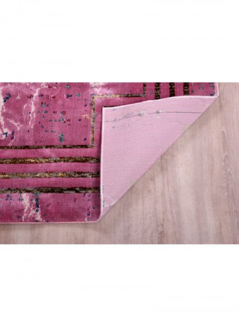Lifos Collection Modern Contemporary Area Rug Pink/Black 150x230cm