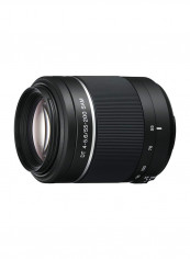 DT 55–200mm F4–5.6 SAM II Telephoto Lens For Sony Camera Black