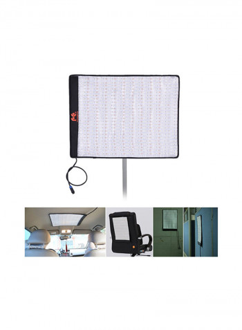 Foldable Rollable Cloth LED Photography Fill-In Light Lamp Black
