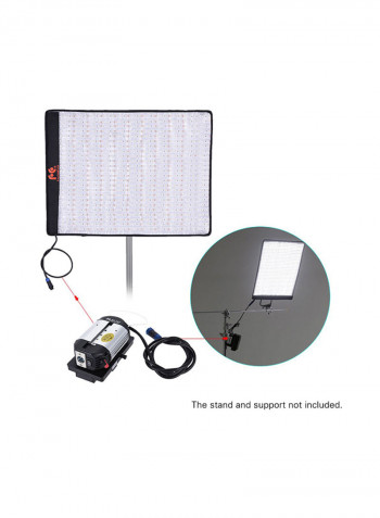 Foldable Rollable Cloth LED Photography Fill-In Light Lamp Black