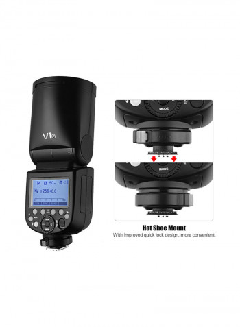 Professional Camera Flash Speedlite Speed Light Wireless Black