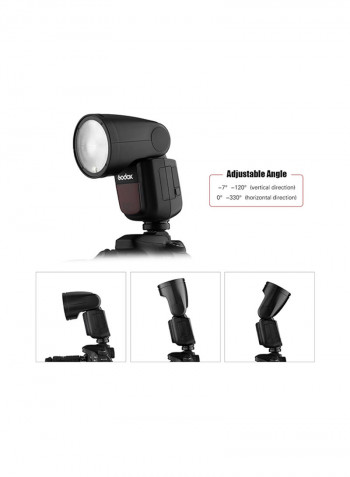 Professional Camera Flash Speedlite Speed Light Wireless Black