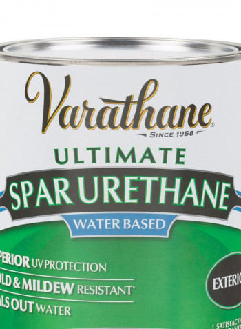 Ultimate Spar Urethane Water Based Outdoor Label Coating Crystal Clear 128ounce