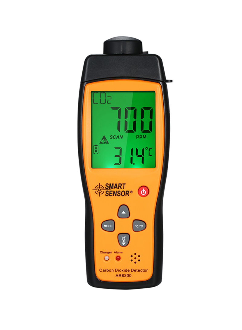 HandHeld Digital Carbon Dioxide Gas Monitor Tester Orange/Black 63 x 30 x 178millimeter