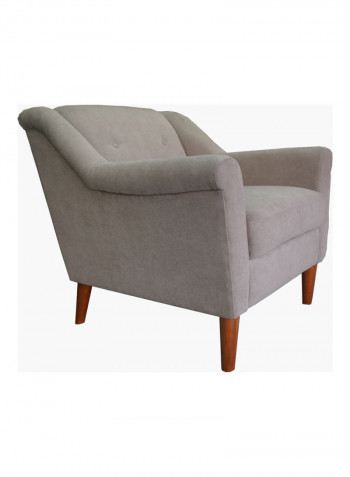 Clair 1-Seater Sofa With Cushion Grey 81x85x88cm