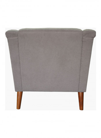 Clair 1-Seater Sofa With Cushion Grey 81x85x88cm