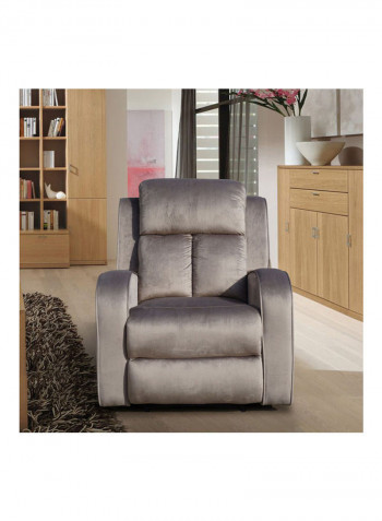 Brixton 1-Seater Recliner Grey 102 x 80 x 80cm