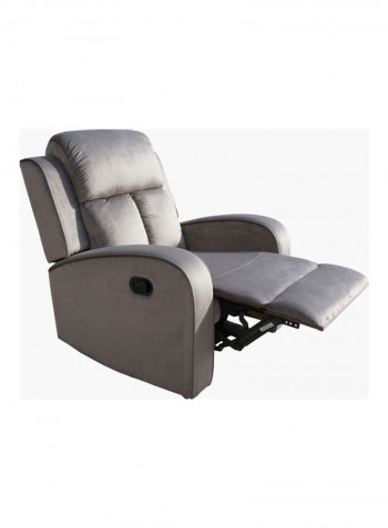 Brixton 1-Seater Recliner Grey 102 x 80 x 80cm