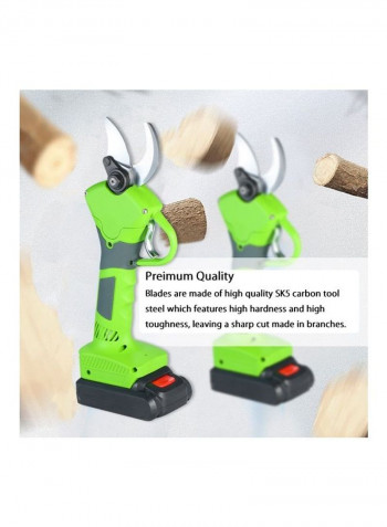 Cordless Pruner Kit with Battery Green